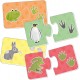 Puzzle - Animalutele si urmele lor (2 piese)