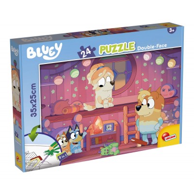 Puzzle de colorat - Bluey si ora de povesti (24 piese)