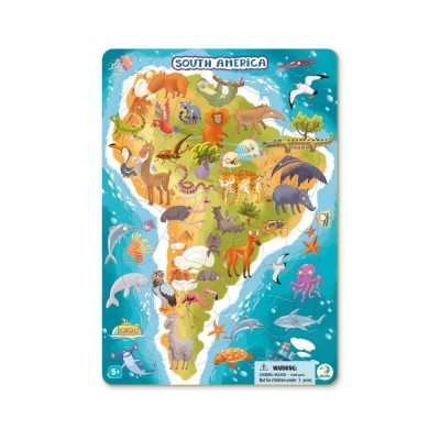 Puzzle cu rama - America de Sud (53 piese)