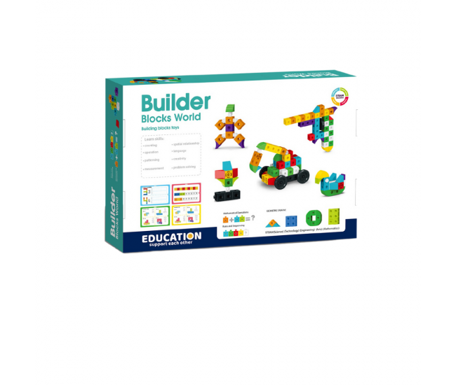 Set de constructie STEAM - Invatam si ne distram (120 piese)