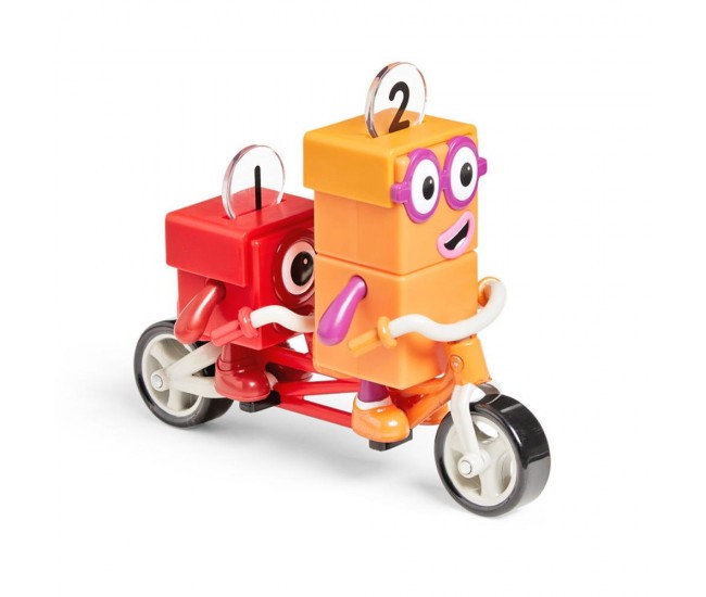 Set figurine Numberblocks - Aventuri pe bicicleta cu Unu & Doi