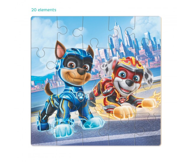 Puzzle - Patrula Catelusilor: Chase si Marshal (20 piese)