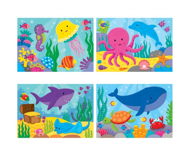 Set 4 puzzle-uri  - Oceanul vesel (2,3,4,5 piese)