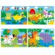 Set 4 puzzle-uri - Animalute (2, 3, 4, 5 piese)