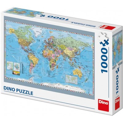 Puzzle - Harta politica a lumii (1000 piese)