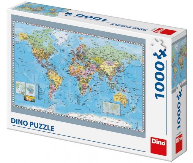 Puzzle - Harta politica a lumii (1000 piese)