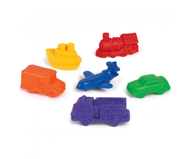 Mini vehicule pentru numarat - set 72 buc