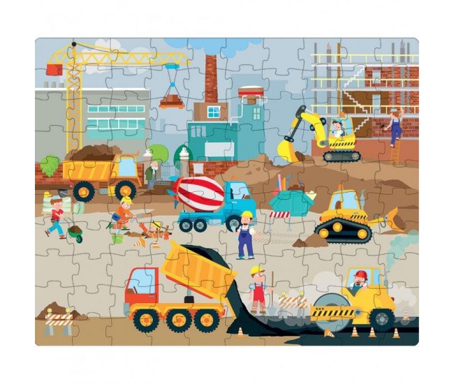 Puzzle (30 piese) cu carte - Vehicule