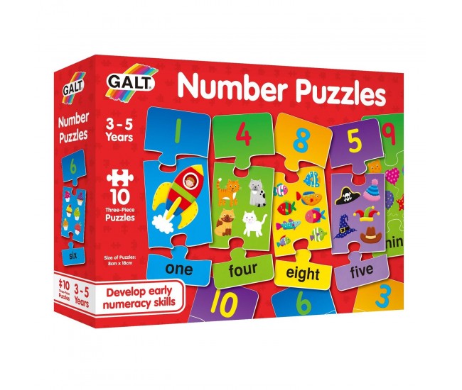 Puzzle cu numere (3 piese)