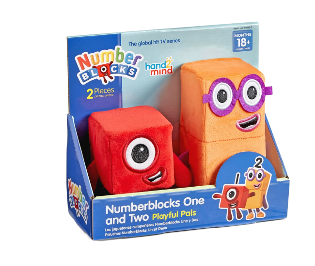 Set mascote din plus Numberblocks - Unu & Doi