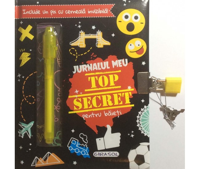 Jurnalul meu Top Secret pentru baieti