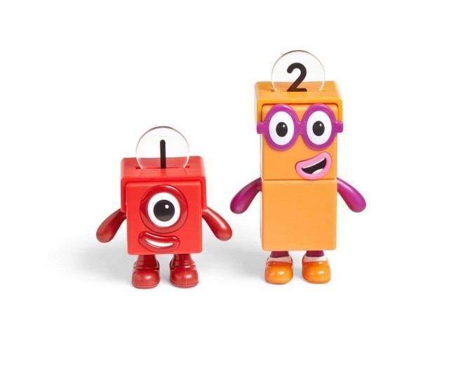 Set figurine Numberblocks - Aventuri pe bicicleta cu Unu & Doi