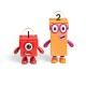 Set figurine Numberblocks - Aventuri pe bicicleta cu Unu & Doi