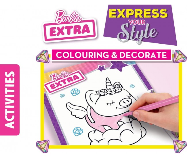 Carte de colorat cu activitati Barbie  - Stilul tau