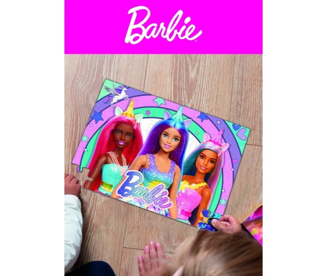 Puzzle - Barbie si magia unicornului (48 piese)