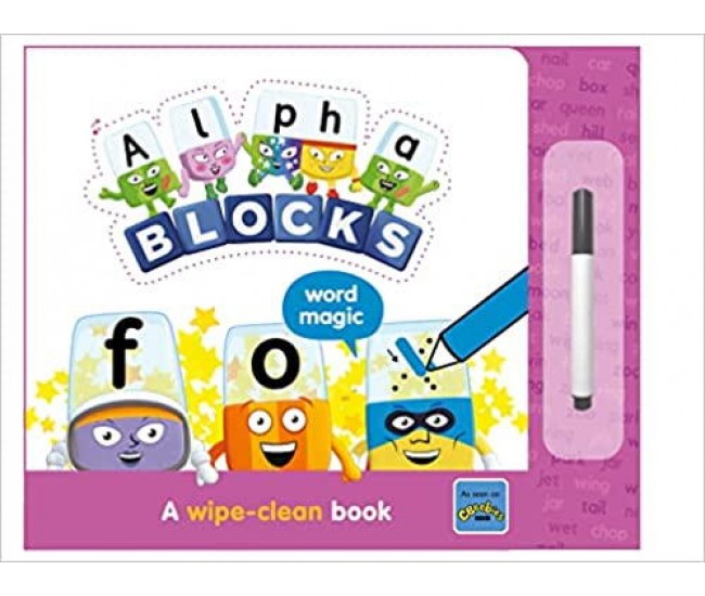 Carticica Scriu si Sterg  Alphablocks - Cuvinte magice