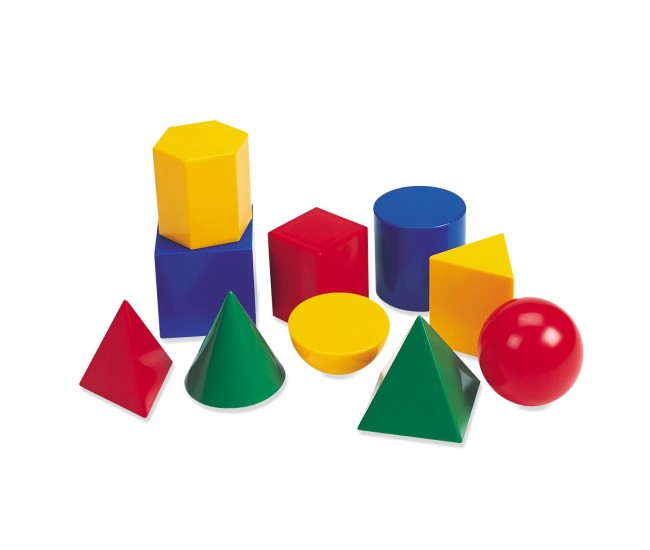 Corpuri geometrice din plastic - 10 piese