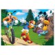 Puzzle 2 in 1 - Mickey campionul (2 x 77 piese)