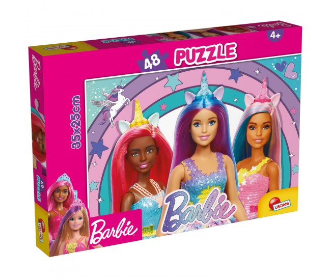 Puzzle - Barbie si magia unicornului (48 piese)