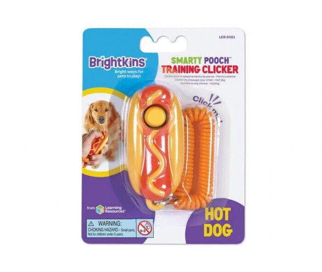 Jucarie dresaj caini - Clicker Hot dog