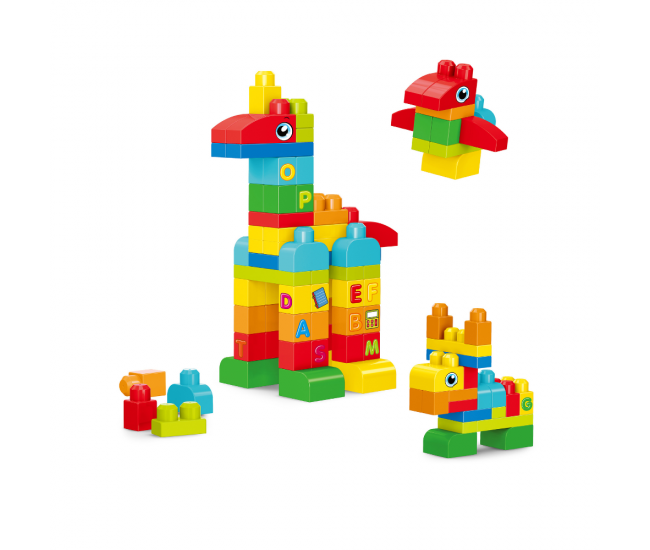 Set de constructie STEAM - Animalute (62 piese)