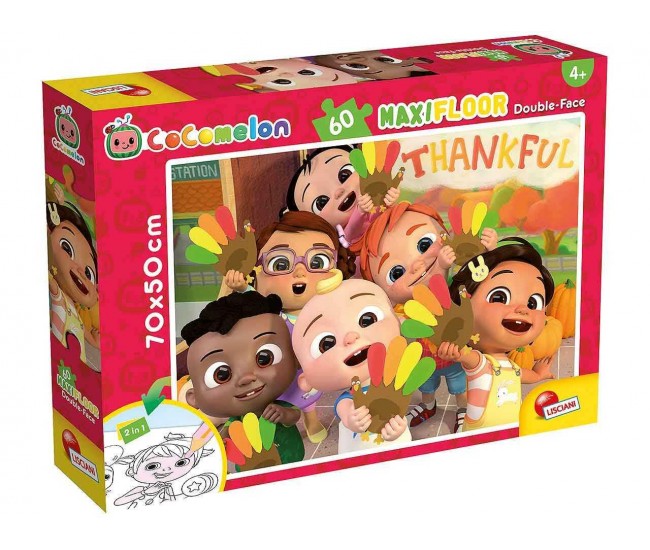 Puzzle de colorat maxi - Cocomelon si prietenii (60 piese)