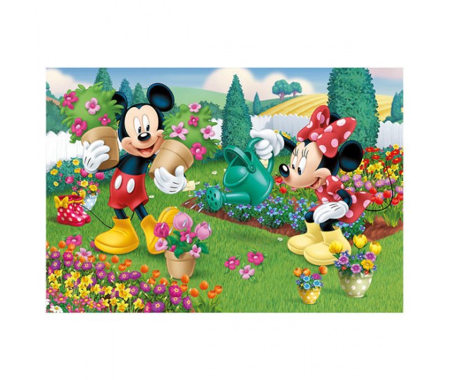 Puzzle 2 in 1 - Minnie la treaba (2 x 77 piese)