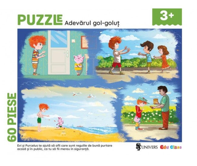 Puzzle - Adevarul gol-golut (60 piese)