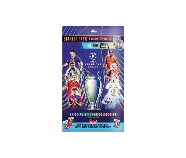 Set album abtibilduri Topps 2025 UEFA Champions League - Starter Pack