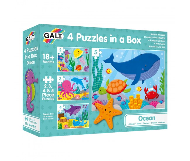 Set 4 puzzle-uri  - Oceanul vesel (2,3,4,5 piese)