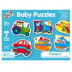 Baby Puzzles: Set de 6 puzzle-uri Transport (2 piese)