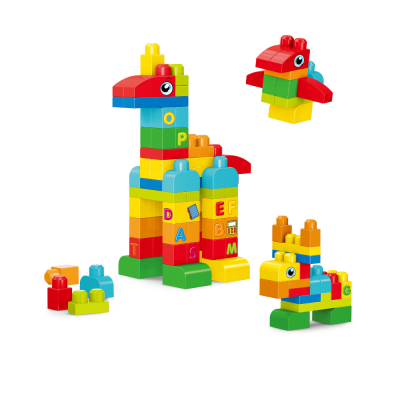 Set de constructie in cutie  - Animalute (62 piese)