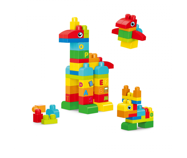 Set de constructie in cutie  - Animalute (62 piese)