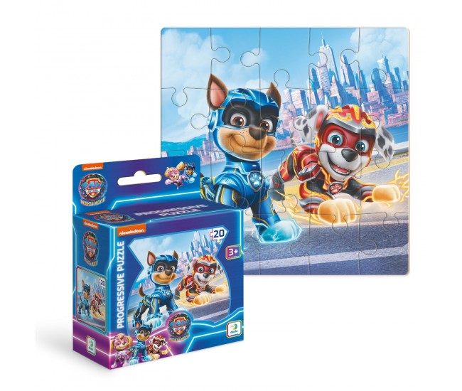 Puzzle - Patrula Catelusilor: Chase si Marshal (20 piese)