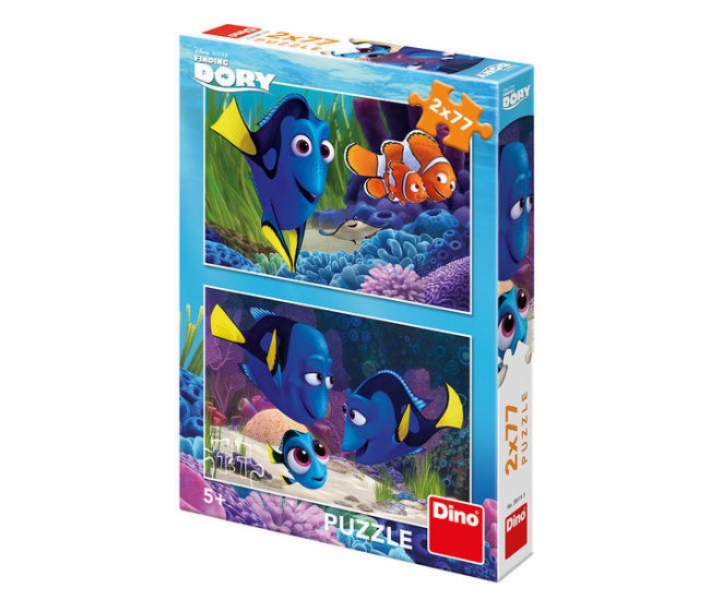 Puzzle 2 in 1 - Gasirea lui Dory (2 x 77 piese)