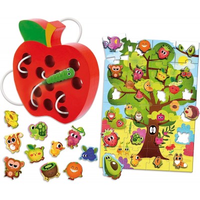 Joc Montessori 2 in 1 - Fructe