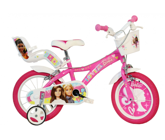 Bicicleta copii 16 - Barbie roz