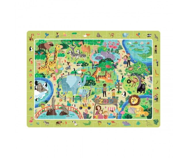 Puzzle - Animalute la ZOO (80 piese)