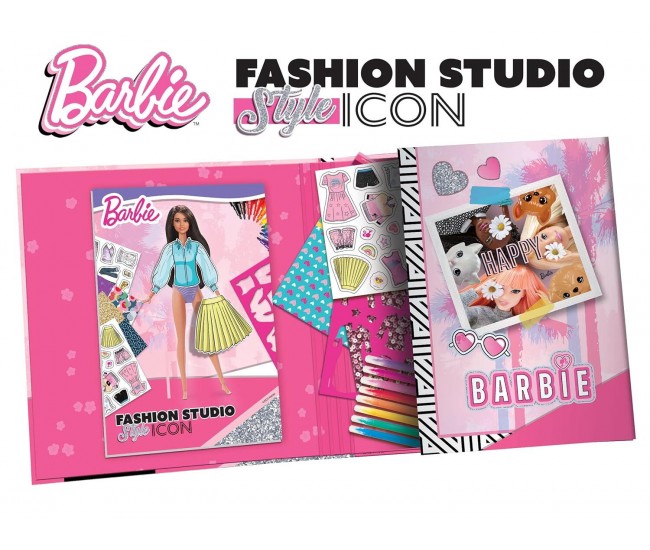 Set de colorat cu activitati Barbie - Fashion Icon