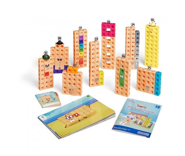 MathLink®Cubes Numberblocks in engleza Set de activitati de la 21 - 30