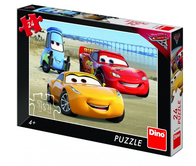 Puzzle - Cars 3 la mare (24 piese)