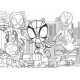 Puzzle de colorat - Paienjenelul Marvel și prietenii lui uimitori (24 de piese)