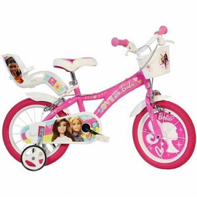 Bicicleta copii 14 - Barbie roz