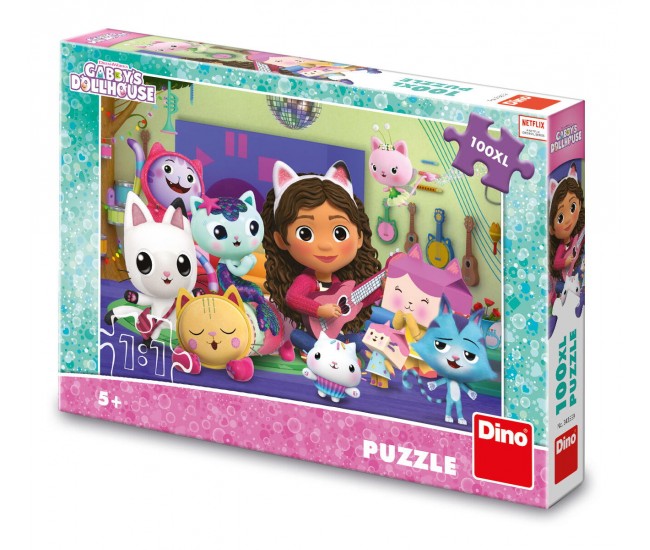 Puzzle - Gabby si ora de muzica  (100 piese XL )