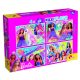 Puzzle de colorat maxi - Barbie (4 x 48 de piese)