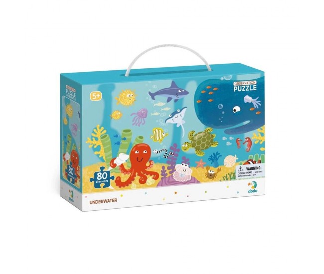 Puzzle - Animalute marine (80 piese)