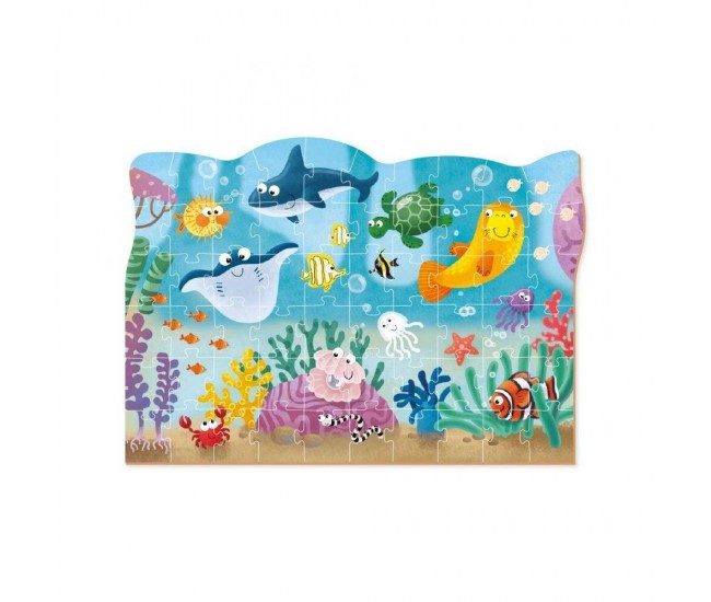 Puzzle - Distractie cu animalute marine ( 60 piese)