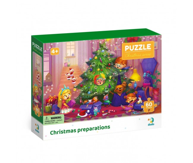 Puzzle - Pregatiri de Craciun (60 piese)