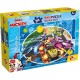 Puzzle de colorat - Mickey in cursa (24 piese)