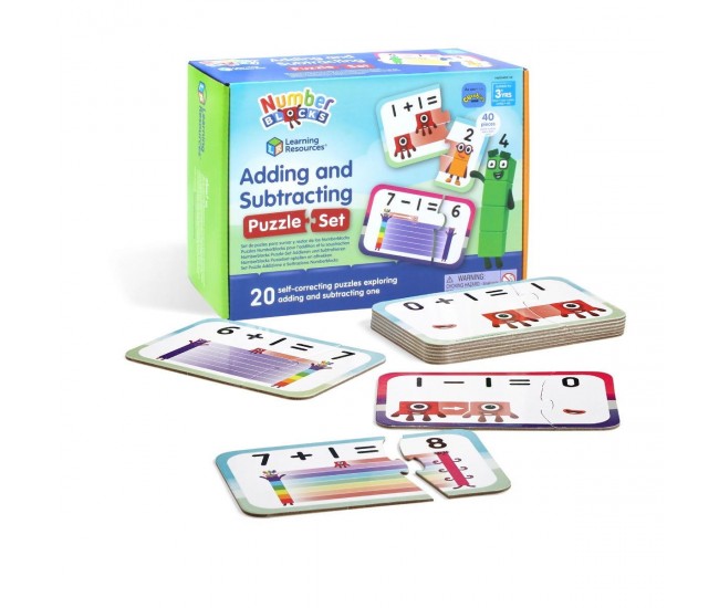 Puzzle - Adunari si scaderi 1-10 - Numberblocks